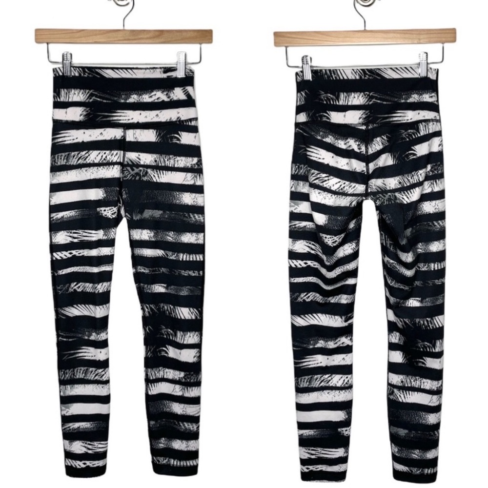 lululemon | High Times Pant *Full-On Luon Shady Palms Black White 4